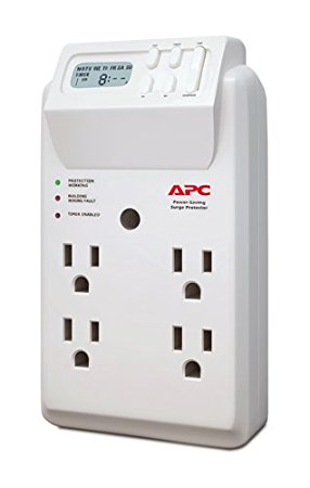 APC P4GC Power-Saving Timer Essential SurgeArrest, 4 Outlet Wall Tap, 120V