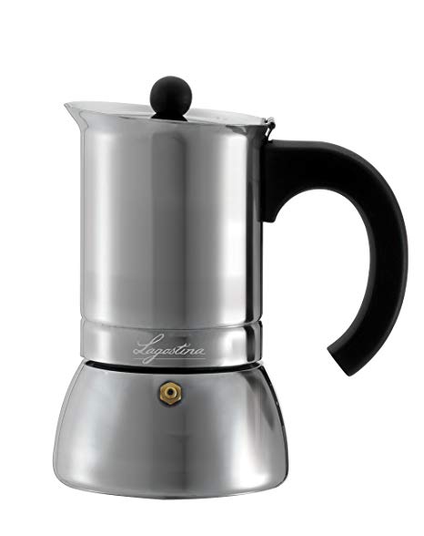 Lagostina T9910464 Stainless Steel Espresso Coffee Maker, 6-Cup, Silver