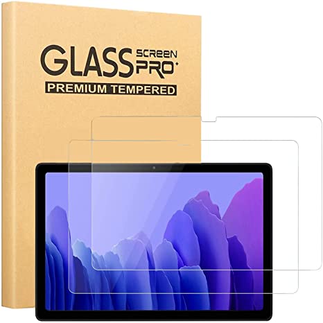 2 Pack Tempered Glass Screen Protector For Samsung Galaxy Tab A7 10.4 Inch 2020 ATOOZ Scratch Resistant Tablet Screen Protector
