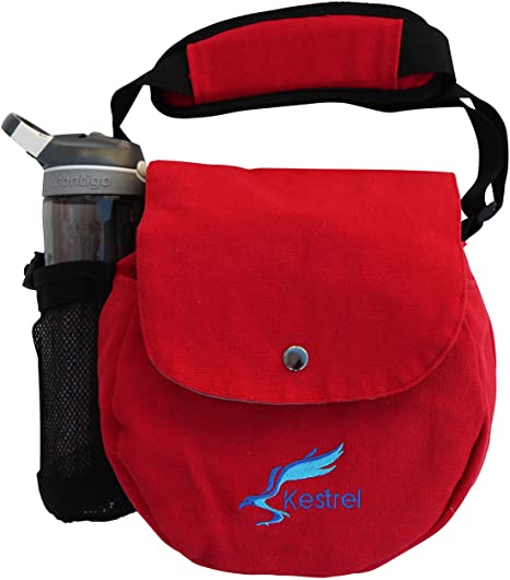 Kestrel Disc Golf Bag | Fits 6-10 Discs   Bottle | for Beginner and Advanced Disc Golf Players | Extremely Durable Canvas | Disc Golf Bag Set | Small Disk Golf Bag