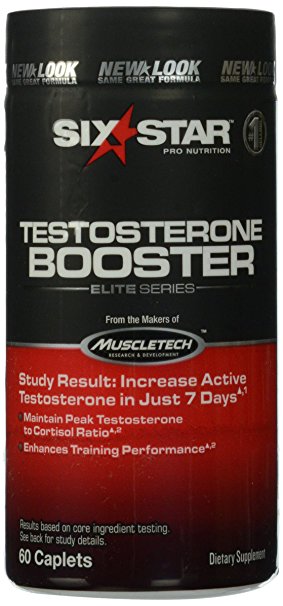 Six Star Pro Nutrition Elite Testosterone Testosterone Booster Capsules, 60 Count (Packaging may vary)
