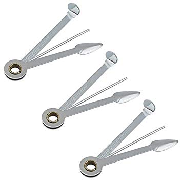 Kicode 3 Pack Professioanl Practical Stainless Steel 3 in 1 Smoking Pipe Cleaner Cleaning Tool Reamers Tamper For Hookahs Pipe Water PipeClear