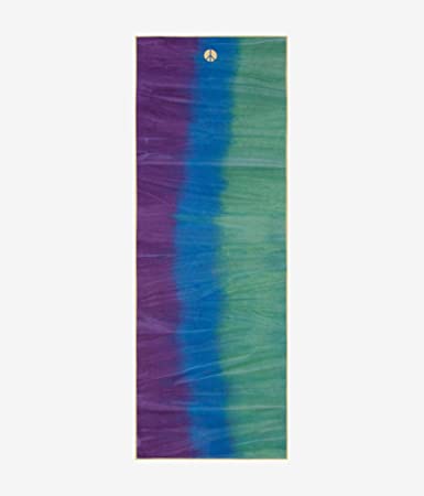 Yogitoes Manduka Yoga Towel for Mat, Non-Slip and Quick Dry for Hot Yoga with Rubber Bottom Grip Dots, 68 Inch Long, Thin and Lightweight