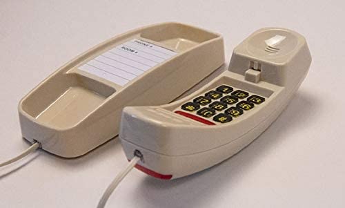Slim Line Corded Ivory Color Telephone- Great Clarity