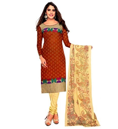 Miraan Unstitched Cotton Dress Material / Churidar Suit for Women | Party wear | Free Delivery