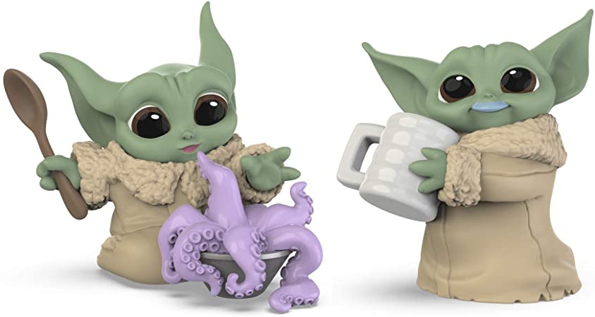 Star Wars The Bounty Collection Series 3 The Child Figures 2.25-Inch-Scale Tentacle Soup Surprise, Blue Milk Mustache Posed Toys, 4 and Up