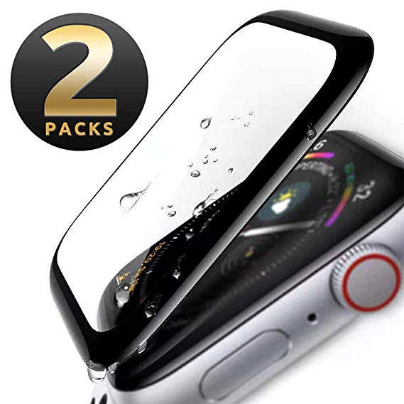 Apple Watch Screen Protector 42mm, [2 - Pack] Tempered Glass Screen Protector, Anti-Scratch Resistant Full Coverage Scratch-Proof Screen Film Compatible Watch 42mm Series 1/2/3