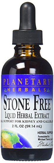PLANETARY HERBALS Stone Free Herbal Support for Kidney and Gallbladder, 2 Fluid Ounce