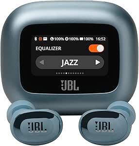 JBL Live Buds 3 - True Wireless Noise-Cancelling Bud-Type Earbuds, 40Hrs Total Playback, Wireless Charging, 6 Mics for Perfect Calls, Multi-Point Connection, IP55 Waterproof and dustproof