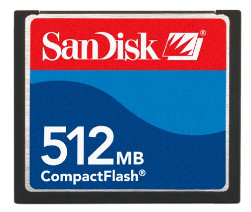 SanDisk 512 MB CompactFlash Card, SDCFB-512-A10 CF Type I Card