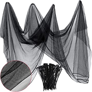 Zonon Bug Insect Mosquito Fly Bird Net Barrier Hunting Blind Plant Protecting Garden Netting (3 m x 10 m, Black)