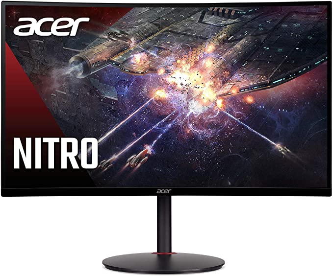 Acer Nitro XZ270 Xbmiipx 27" 1500R Curved Full HD (1920 x 1080) VA Zero-Frame Gaming Monitor with Adaptive Sync, 240Hz Refresh Rate and 1ms VRB (Display Port & 2 x HDMI 2.0 Ports) , Black