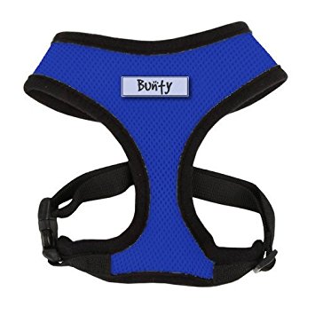 Bunty Adjustable Soft Fabric Dog/Puppy Harness Lead - Small - Blue