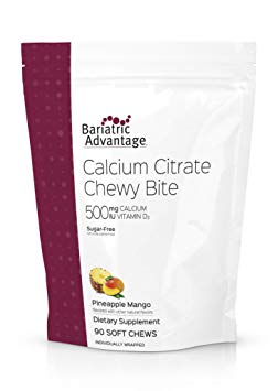 Bariatric Advantage - Calcium Citrate Chewy Bites 500mg (Pineapple Mango)
