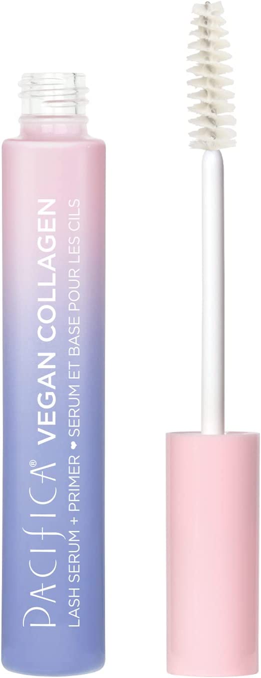 Pacifica Beauty, Vegan Collagen Lash Serum & Clear Mascara Primer, Conditioning Vitamin E & B, Clean Makeup, For Feathery Full Lashes, Silicone Free, Vegan and Cruelty Free