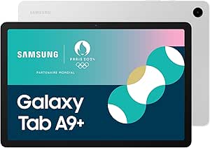 Samsung Galaxy Tab A9  Tablette Android, 128 Go de Stockage, Grand écran de 11", Wifi, Son 3D, Argent (version FR)