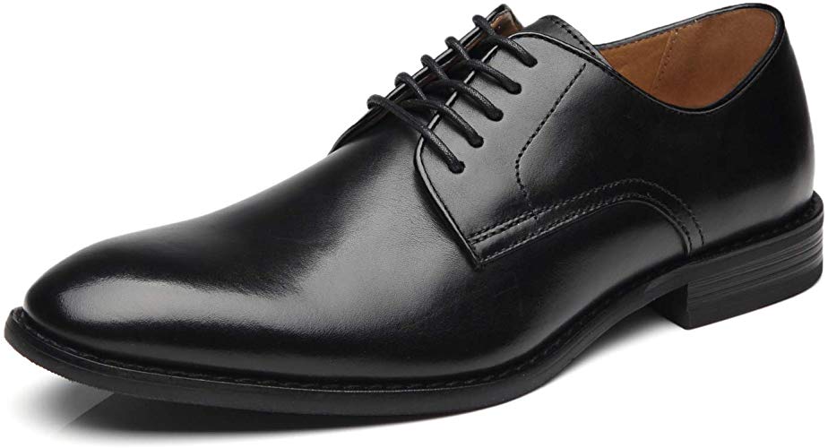 La Milano Men Dress Shoes Lace-up Leather Oxford Classic Modern Formal Business Comfortable Dress Shoes for Men