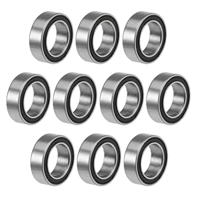 uxcell MR85-2RS Deep Groove Ball Bearings 5mm Inner Dia 8mm OD 2.5mm Bore Double Sealed Chrome Steel Z2 10pcs