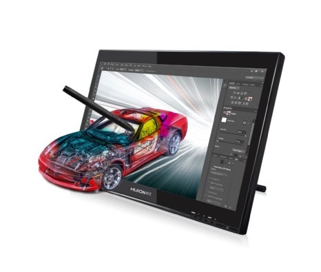 Huion Pen Display for Professionals 2048 Levels Pressure Sensitivity 5080 LPI- Graphics Drawing Pen Monitor GT-190 w/ Glove and Screen Protector