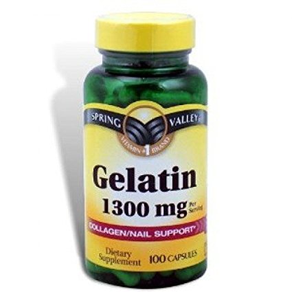 Spring Valley Gelatin 10 Grain, 1300 Mg, 100 Ct