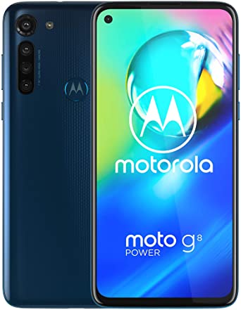 Moto G8 Power | Unlocked | International GSM only | 4/64GB | 13MP Camera | 2020 | Blue