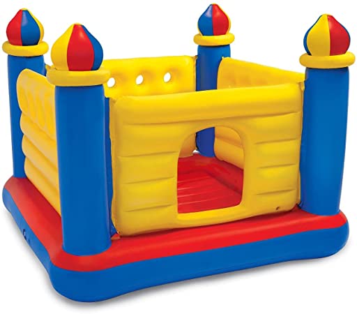 Intex Jump O Lene Castle Inflatable Bouncer, 69" X 69" X 53", for Ages 3-6