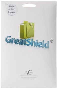 GreatShield Ultra Anti-Glare Screen Protector Film for Kindle, 3 Pack (Fits Kindle and Kindle Paperwhite)