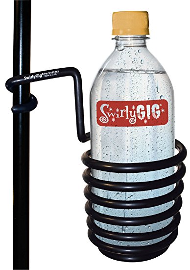 SwirlyGig SG1000 Original Drink Holder for 1/2 Tubing, Black