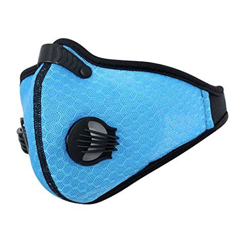 Dust Mask, MoHo Dustproof Mask Filtration Exhaust Gas Anti Pollen Allergy Fitness Mask, Motorcycle Mesh Cover Dust Mask Half Face Bike Mask for Outdoor Activities