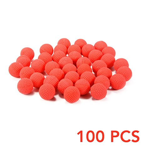 XCSOURCE 100Pcs Round Bullet Ball Refill Compatible Replace Ammo for Nerf Rival Apollo Zeus Kids Toy Gun Blaster Red TH700