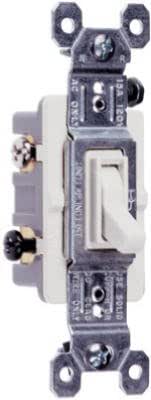 Legrand Pass & Seymour 663WGCC10 Trademaster 15 Amp 3-Way Toggle Light Switch, Residential Grade, White (1 Count)