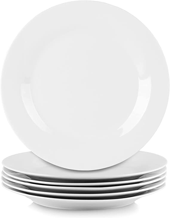 Simply White 10.5" Round Dinner Plate, Set of 6