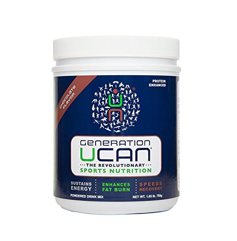 Generation UCAN SuperStarch ® Protein Drink Mix Tub, Chocolate, No Added Sugar, Gluten-Free, 26.5 Ounces, 25 Servings