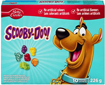 Betty Crocker Gluten Free Fruit Snacks Scooby Doo, 10-Count, 226 Gram