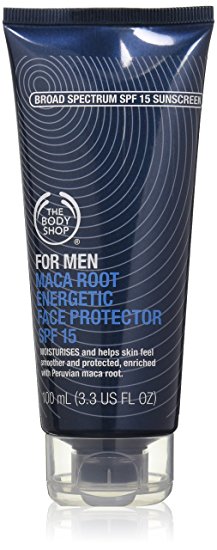 The Body Shop Energetic Face Protector for Men, Maca Root, 3.3 Fluid Ounce