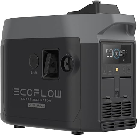 EF ECOFLOW Smart Generator (Dual Fuel) with Both LPG and Gas Powered Support, Smart Controls, High Efficiency and Easy Start Methods for Home Backup Power and Power Outages