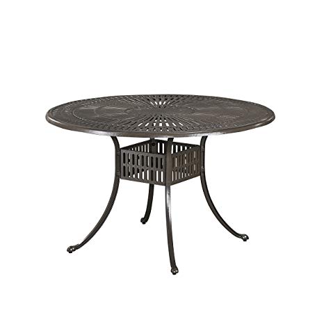 Home Styles 5561-32 Largo Outdoor Round Dining Table, 48"