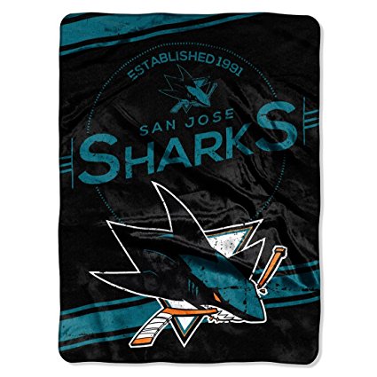 NHL Stamp Plush Raschel Throw, 60" x 80"