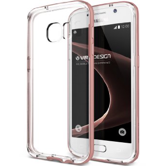 Galaxy S7 Case, VRS Design [Crystal Bumper][Rose Gold] - [Clear Cover][Military Grade Protection] For Samsung S7