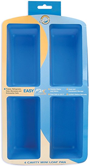 Wilton Easy Flex Silicone Four Cavity Mini Loaf Pan