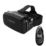 Findbest Virtual Reality VR 3D Headset Video Movie Game Glasses For 476 inch Smartphones Adjustable Focal Pupil Distance with Remote Controller