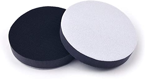 5 Inch 20MM Hook and Loop Soft Density Sponge Surface Protection Interface Buffer Pad for Surface Polishing, 2 Pack