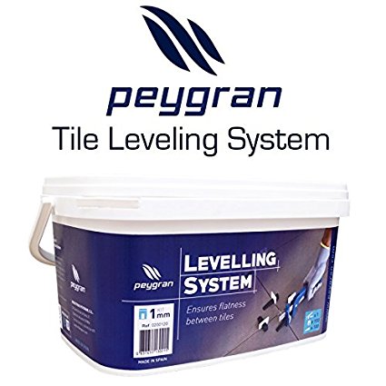 Peygran Tile Leveling System SUPER KIT 1/16" (2MM): 400 Clips 200 Wedges   Pliers. Lippage free tile and stone installation for PRO and DIY.