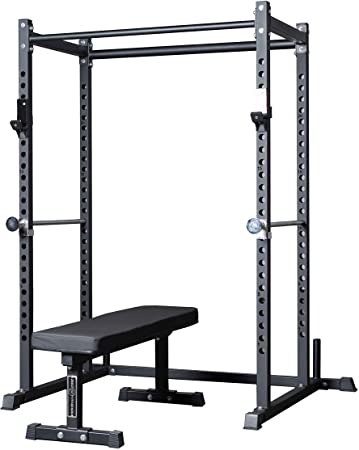 REP FITNESS Short Power Rack – PR-1050 – 72 inches with Optional Dip Attachment, Flat Bench, Adjustable Bench