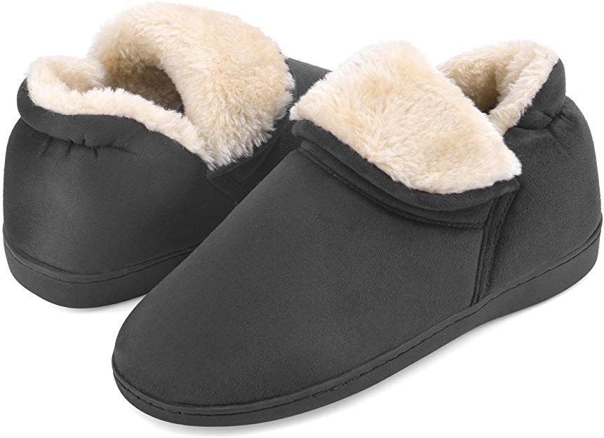 Women Memory Foam Slippers Fuzzy House Slippers Anti-Skid Winter Indoor Outdoor Boots Warm House Shoes