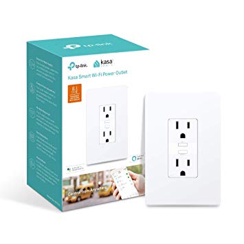 Kasa Smart WiFi Power Outlet, 2-Sockets by TP-Link – Smart Outlet, Works with Alexa and Google (KP200).