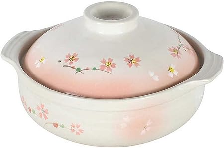 JapanBargain, Clay Pot for Cooking Japanese Donabe Hot Pot Casserole Korean Earthenware Pot with Lid, Serving 3-4 Peopel, 9.25 inch
