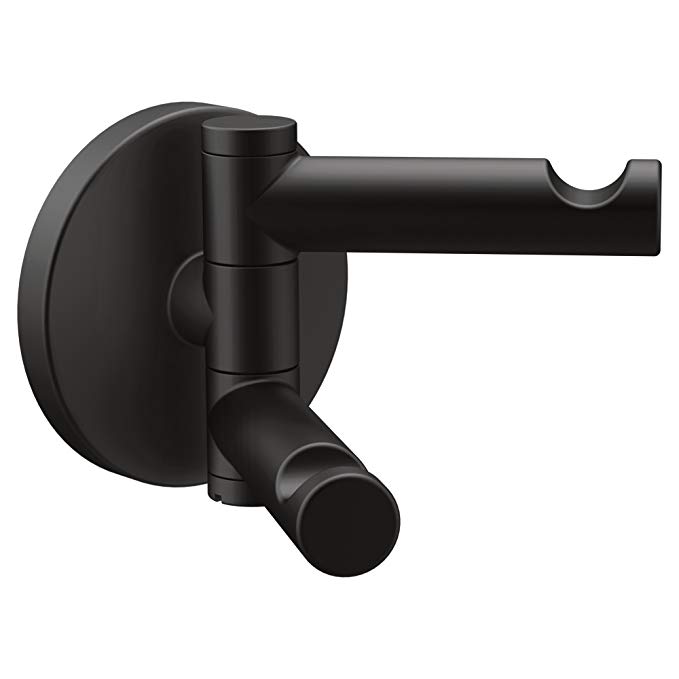 Moen YB0402BL Align Double Robe Hook, Matte Black