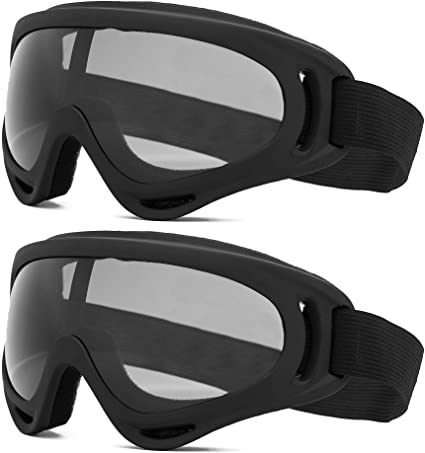 2 Pack Ski Goggles Snowboard Goggles for Men Women & Youth, Kids, Boys & Girls, Snow Goggle Winter Skiing Sport Goggles with Helmet Anti Fog Protection, Anti-Glare Lenses, Wind Resistance