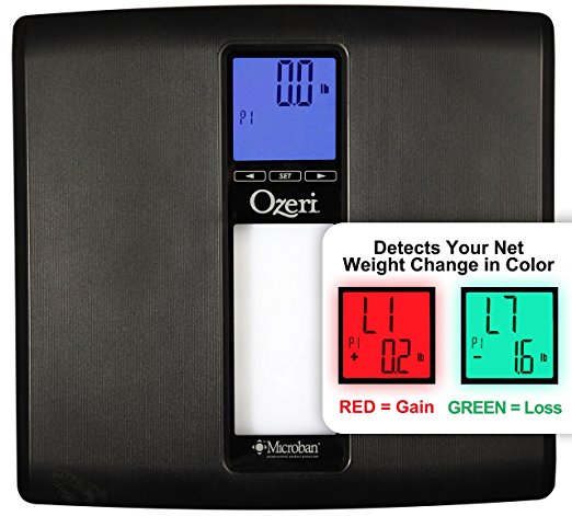 Ozeri ZB20 Weightmaster II 440-Pounds Digital Bath Scale with BMI and Weight Change Detection